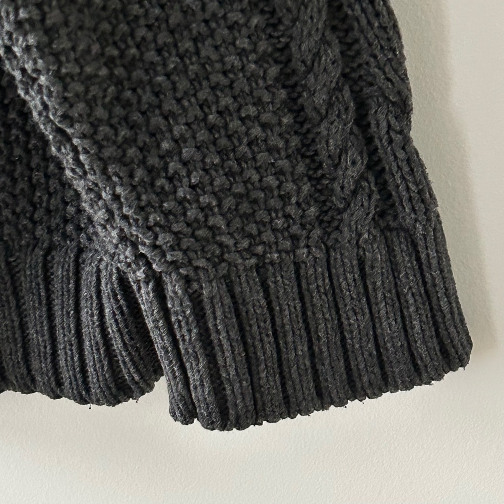 Quince 100% Organic Cotton Oversized Gray Cable Cardigan - Picture 7 of 16